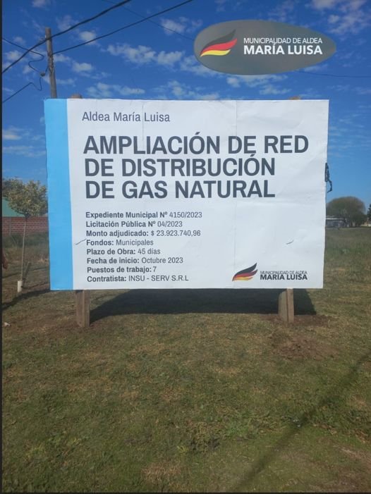 El gas natural ya está en la planta urbana de María Luisa